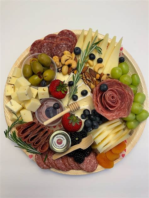 Charcuterie board arrangement